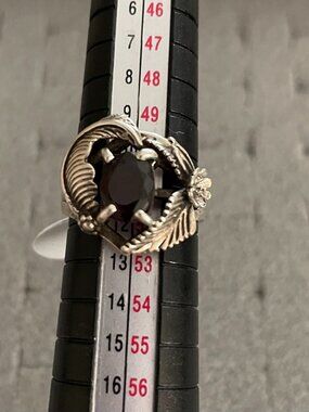 NEW Vintage Sterling Silver Ring Sz 5.75 6 Handmade Gemstone Bob Stringer $225
